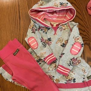 Matilda Jane floral Hoodie & Bottom set Size 2
